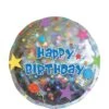 Happy Birthday Balloon - Prismatic Starburst, 17in -Party City 357665