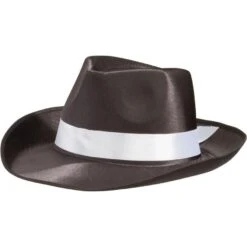 Satin Band Gangster Hat