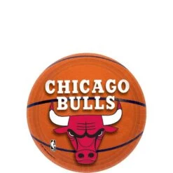 Chicago Bulls Dessert Plates 8ct