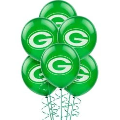 6ct, Green Bay Packers Balloons