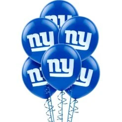 6ct, New York Giants Balloons