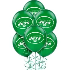 6ct, New York Jets Balloons