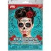 Sugar Skull Face Tattoos 2 Sheets -Party City 538487