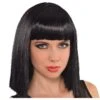 Cleopatra Long Blunt Bob Wig With Bangs -Party City 591821
