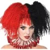 Jesterina Red & Black Wig -Party City 627764