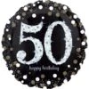 50th Birthday Balloon 18in -Sparkling Celebration, 18in -Party City 661073