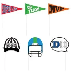Football Photo Booth Kit 14pc -Party City 709104 03