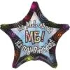 Giant Prismatic All About Me Birthday Star Balloon 28in -Party City 733883