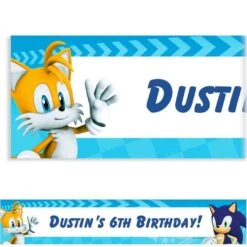 Custom Sonic The Hedgehog Banner