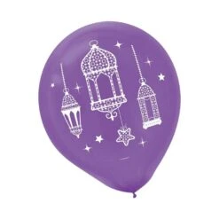 AMSCAN 15ct, Crescent Moon & Mosque Eid Balloons -Party City 781068 03