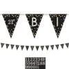 Sparkling Celebration Birthday Pennant Banner Kit -Party City 781458