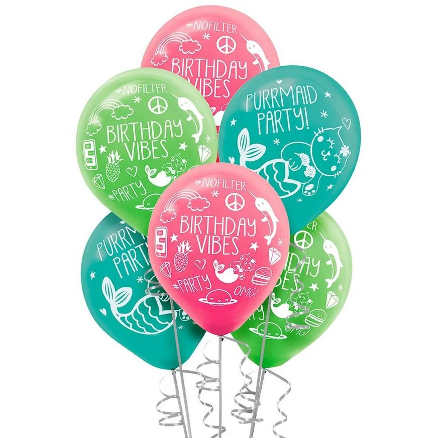 AMSCAN 6ct, Selfie Celebration Birthday Balloons 3 AMSCAN 6ct, Selfie Celebration Birthday Balloons