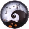 Jack & Sally Halloween Round Foil Balloon, 28in - The Nightmare Before Christmas -Party City 792591