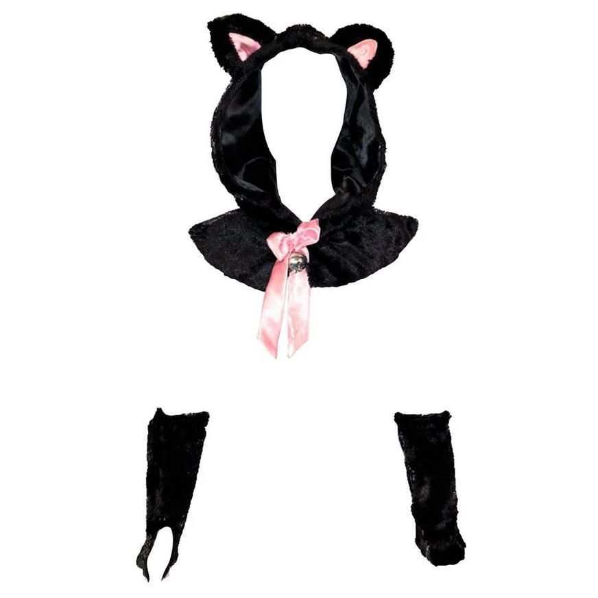 Womens Black Cat Costume Accessory Kit 3 Womens Black Cat Costume Accessory Kit