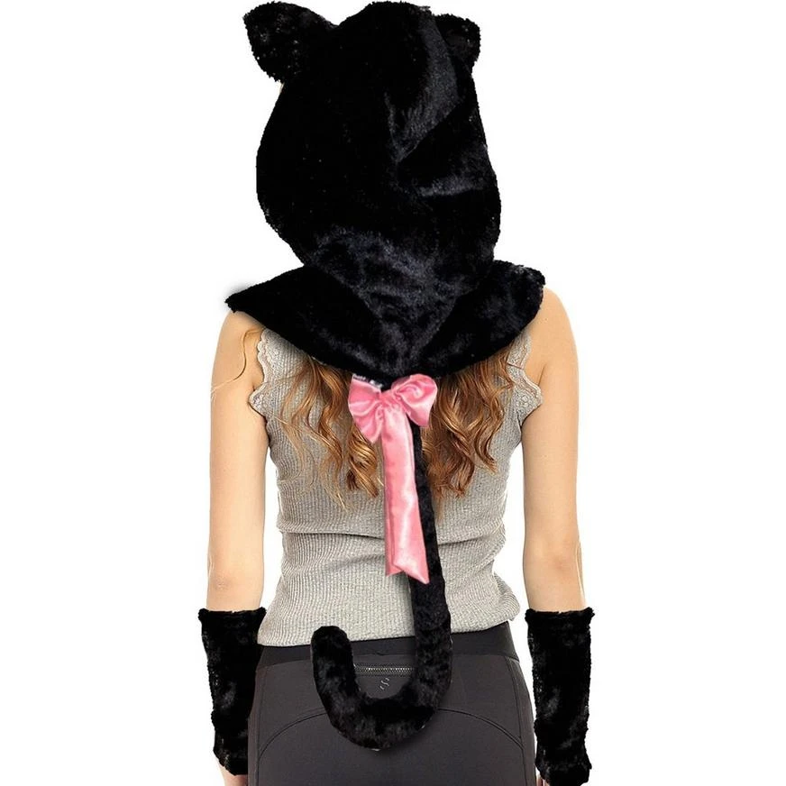 Womens Black Cat Costume Accessory Kit 4 Womens Black Cat Costume Accessory Kit - Image 2