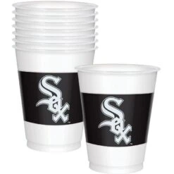 Clear Chicago White Sox Plastic Cup, 16oz, 25ct - MLB