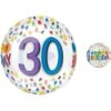 Colorful Confetti 30th Birthday Balloon - See Thru Orbz 1 Colorful Confetti 30th Birthday Balloon - See Thru Orbz -Party City 807733