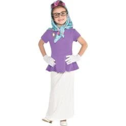 AMSCAN Girls 100th Day Of School Grandma Costume Accessory Kit -Party City 810508 01