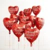 Red Valentine's Day Heart Foil Balloon, 17in 1 Red Valentine's Day Heart Foil Balloon, 17in -Party City 811984
