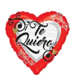 Red Te Quiero Heart Balloon, 17in