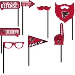 Atlanta Falcons Photo Booth Props 9ct
