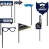 Los Angeles Chargers Photo Booth Props 9ct -Party City 825801