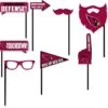Arizona Cardinals Photo Booth Props 9ct -Party City 825803
