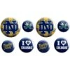 Notre Dame Fighting Irish Buttons 8ct 1 Notre Dame Fighting Irish Buttons 8ct -Party City 827289