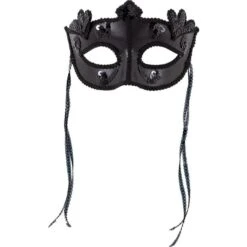 Black Sequin Masquerade Mask
