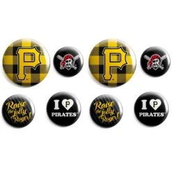 Pittsburgh Pirates Buttons 8ct