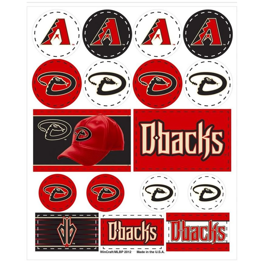 Arizona Diamondbacks Stickers 1 Sheet 3 Arizona Diamondbacks Stickers 1 Sheet