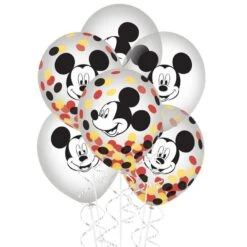 6ct, Mickey Mouse Forever Confetti Balloons