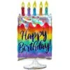 Giant Iridescent Happy Birthday Cake Balloon, 30in -Party City 889403