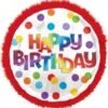 Giant Red Boa Rainbow Happy Birthday Balloon, 28in 1 Giant Red Boa Rainbow Happy Birthday Balloon, 28in -Party City 889407