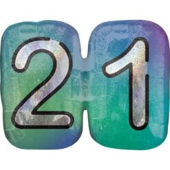 Prismatic Finally 21 Birthday Balloon, 27in