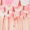 Ginger Ray Blush, White & Metallic Rose Gold Balloon Ceiling