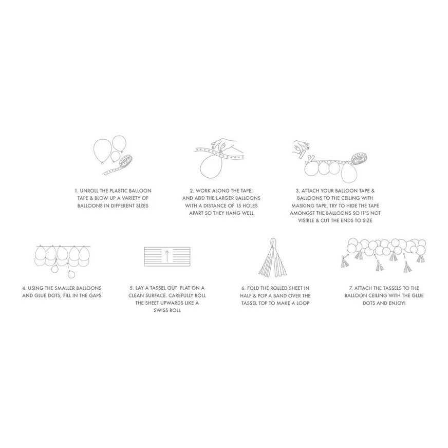 Ginger Ray Blush, White & Metallic Rose Gold Balloon Ceiling 4 Ginger Ray Blush, White & Metallic Rose Gold Balloon Ceiling - Image 2