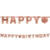 Metallic Blush Happy Birthday Banner -Party City 898720