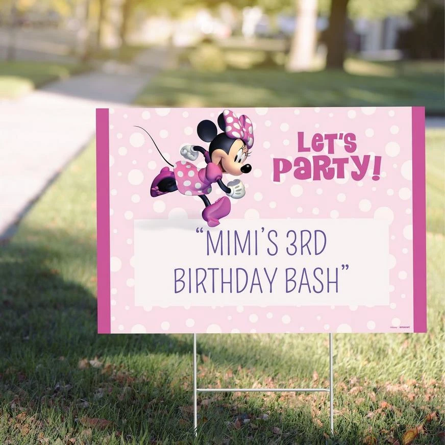 Custom Minnie Mouse Forever Yard Sign 3 Custom Minnie Mouse Forever Yard Sign