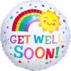 Smiling Sun Get Well Foil Balloon, 18in 2 Smiling Sun Get Well Foil Balloon, 18in -Party City 910187