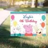 Custom Peppa Pig Yard Sign 1 Custom Peppa Pig Yard Sign -Party City 914511