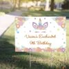 Custom Unicorn Lashes Yard Sign -Party City 914562
