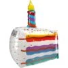 Multicolor Birthday Cake Slice Balloon, 19in X 25in -Party City 919601