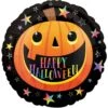 Smiley Pumpkin Halloween Round Foil Balloon, 17in -Party City 921581