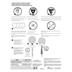 Air-Filled Pastel Birthday Celebration Foil & Latex Balloon Yard Sign, 62in -Party City 923576 02