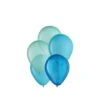 25ct, 5in, Aqua 3-Color Mix Mini Latex Balloons - Shades Of Blue -Party City 923581