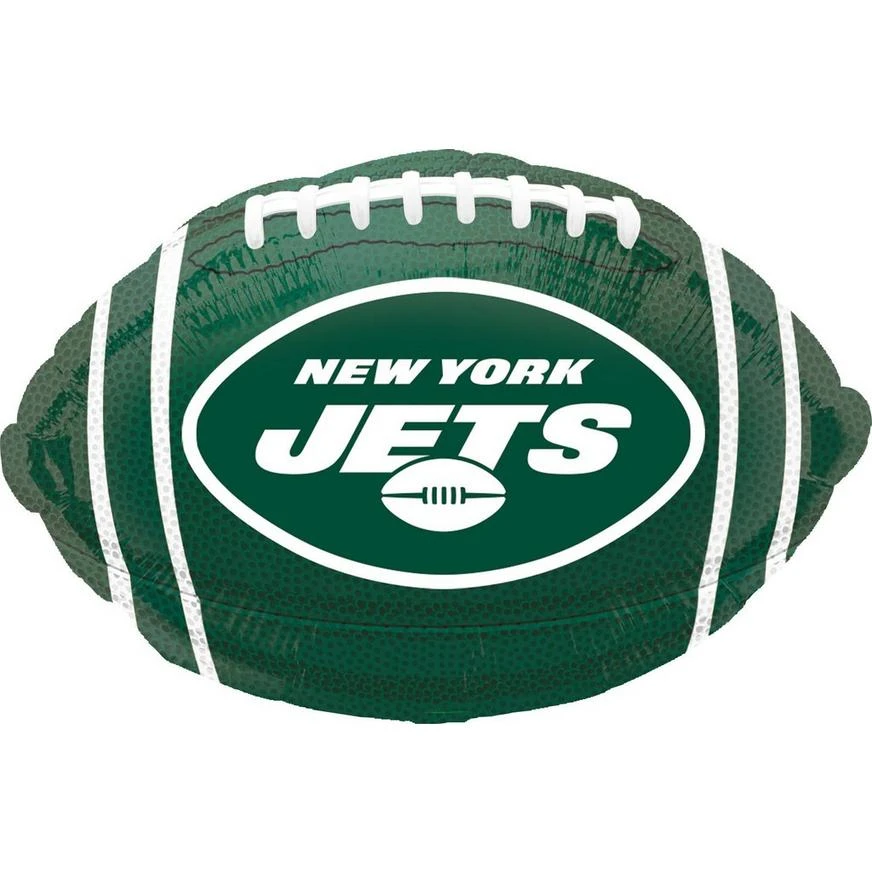 New York Jets Football Foil Balloon, 17in X 12in 3 New York Jets Football Foil Balloon, 17in X 12in