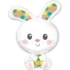 Spotted Easter Bunny-Shaped Foil Balloon, 23in X 29in -Party City 933837