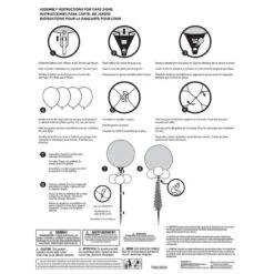 Air-filled Minnie Mouse Foil & Latex Balloon Yard Sign, 5.5ft -Party City 936270 02