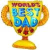 World's Best Dad Trophy Balloon, 35in -Party City 937685